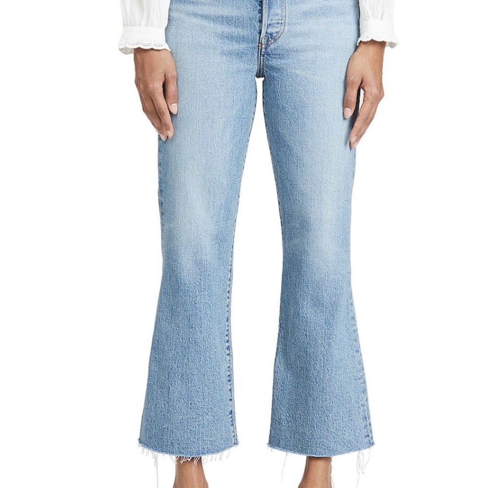 Levi’s rib cage crop flare jeans